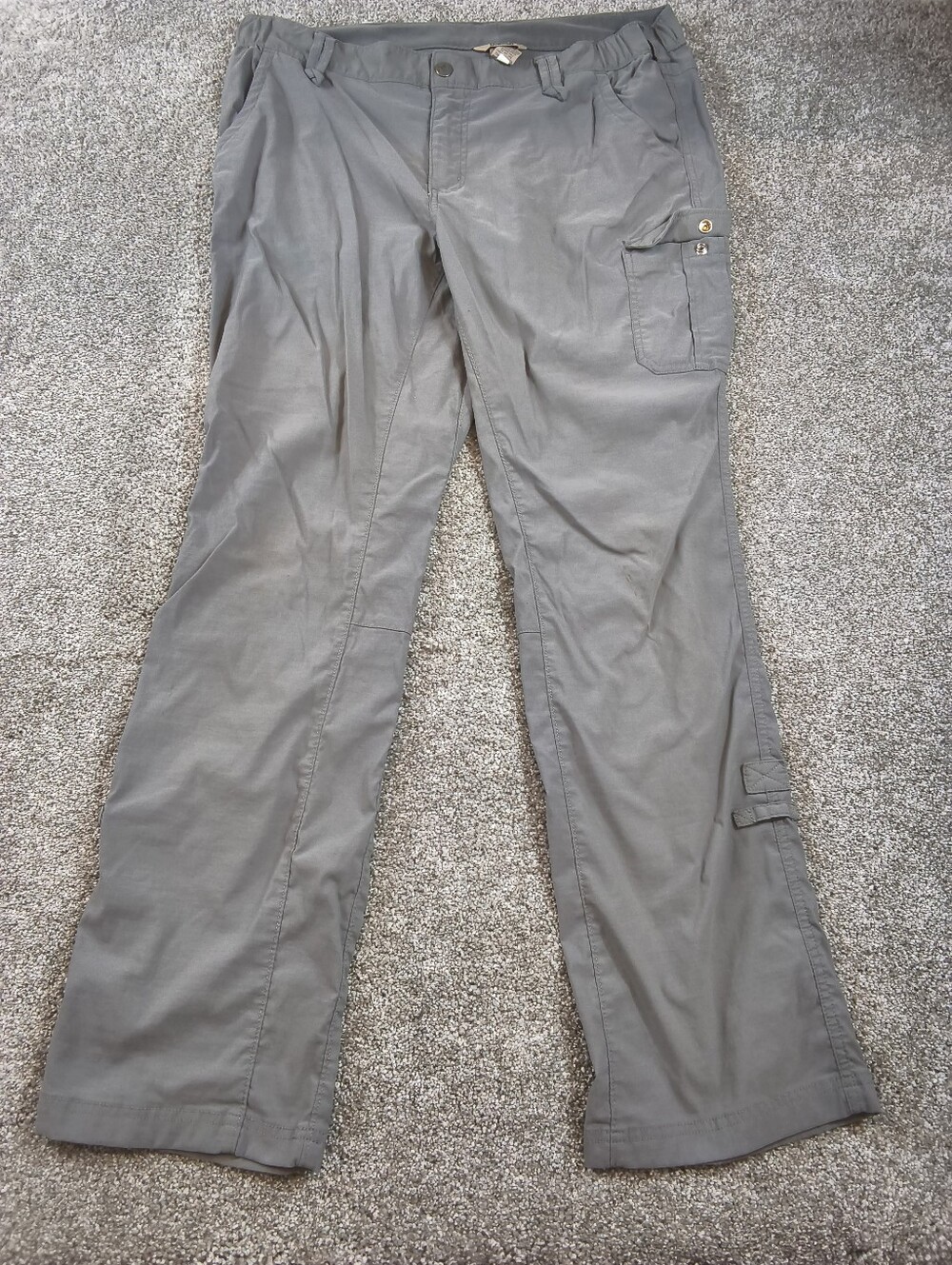 Duluth Trading Co 16x33 Gray Roll Up Cargo Pants Hiking Outdoor Gorpcore Utility